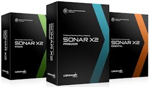SONAR X2. Cakewalk SONAR X2 Producer, Studio, Essential (Sequencer / Multitrack / Notation) Box Full Logo