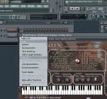 Selecting Organux presets in FL Studio