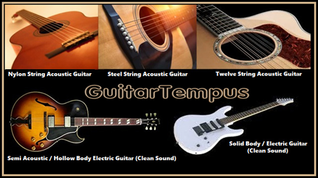 GuitarTempus Virtual Guitar VST: Virtual Nylon, Six and Twelve Steel String, Semi Acoustic and Electric Clean Guitar VST Plugin for Windows, Audio Unit and VST for macOS and Mac OS X. Also available in EXS24 and KONTAKT NKI Sample Libraries