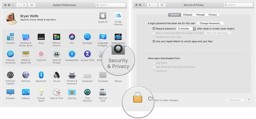 macOS Unlock Security