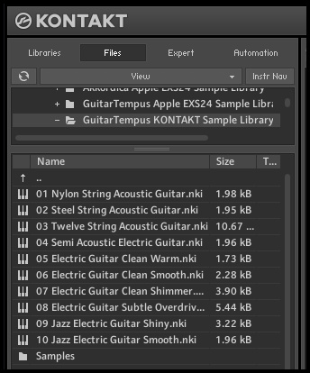 kontakt 4 guitar library