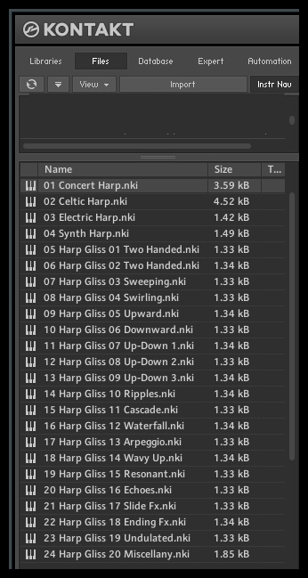 Chordophonet Virtual Harp and Hammered Dulcimer NKI is a Sample Library version featuring Kawai and Yamaha Acoustic Grand Pianos, made specially for Mac users in order to use it on Native Instruments Kontakt. 